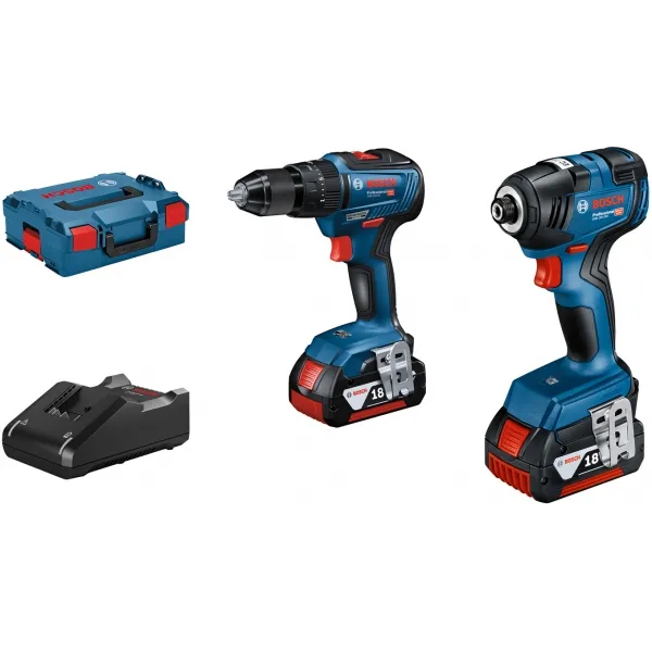 BOSCH  GDR 18V200  ATORNILLADORA CON IMPACTO CON 2 BATERíAS, LIION, 18 V, 4 AH, 200 NM, M6M16, CAJA ESPECIAL