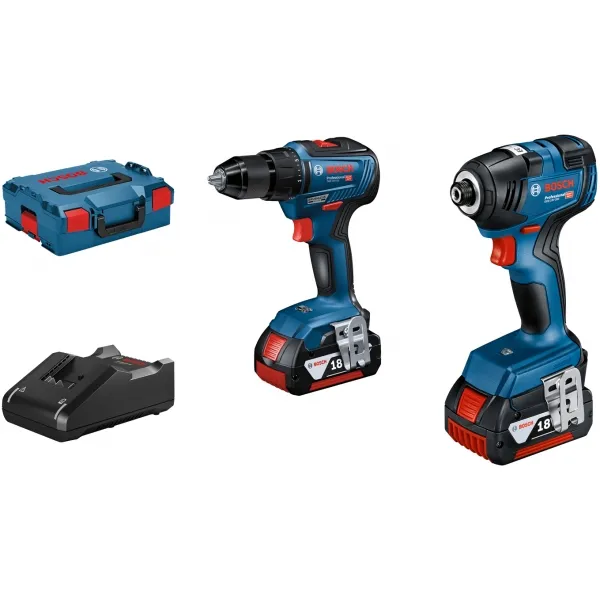 BOSCH  GDR 18V200  ATORNILLADORA CON IMPACTO CON 2 BATERíAS, LIION, 18 V, 4 AH, 200 NM, M6M16, CAJA ESPECIAL
