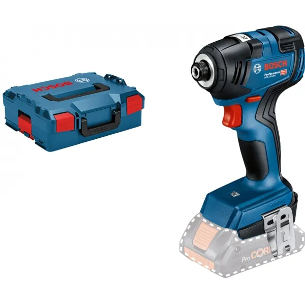 BOSCH  GDR 18V200  ATORNILLADORA CON IMPACTO CON 2 BATERíAS, LIION, 18 V, 4 AH, 200 NM, M6M16, CAJA ESPECIAL