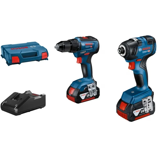 BOSCH  GDR 18V200  ATORNILLADORA CON IMPACTO CON 2 BATERíAS, LIION, 18 V, 4 AH, 200 NM, M6M16, CAJA ESPECIAL