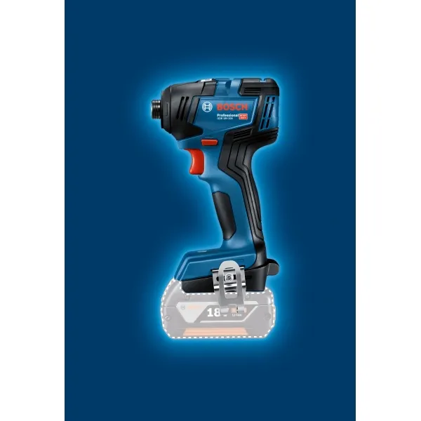 BOSCH  GDR 18V200  ATORNILLADORA CON IMPACTO CON 2 BATERíAS, LIION, 18 V, 4 AH, 200 NM, M6M16, CAJA ESPECIAL