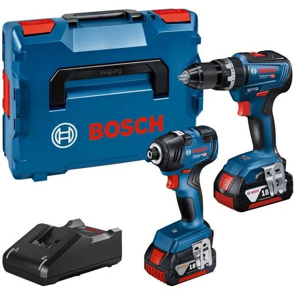 BOSCH  GDR 18V200  ATORNILLADORA CON IMPACTO CON 2 BATERíAS, LIION, 18 V, 4 AH, 200 NM, M6M16, CAJA ESPECIAL