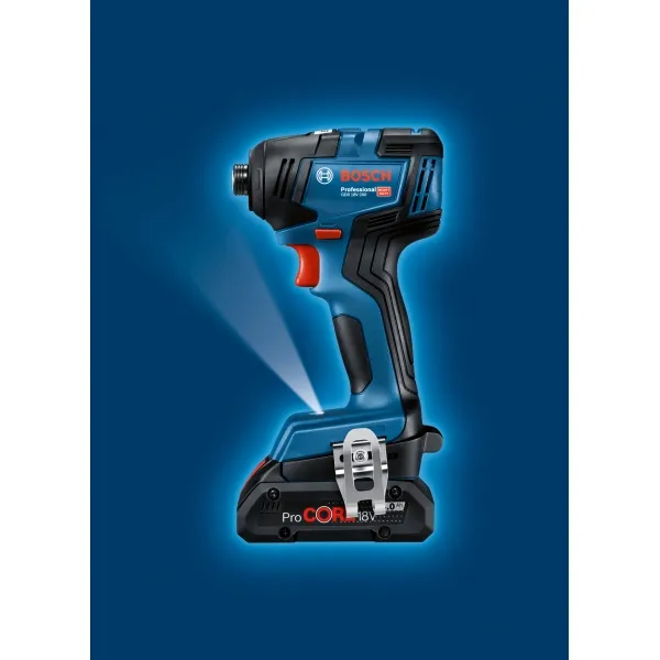 BOSCH  GDR 18V200  ATORNILLADORA CON IMPACTO CON 2 BATERíAS, LIION, 18 V, 4 AH, 200 NM, M6M16, CAJA ESPECIAL