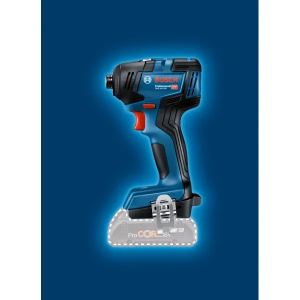 BOSCH  GDR 18V200  ATORNILLADORA CON IMPACTO CON 2 BATERíAS, LIION, 18 V, 4 AH, 200 NM, M6M16, CAJA ESPECIAL