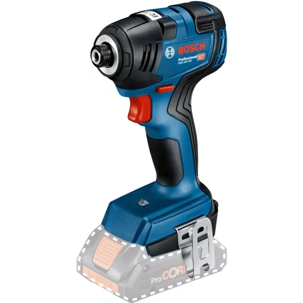 BOSCH  GDR 18V200  ATORNILLADORA CON IMPACTO CON 2 BATERíAS, LIION, 18 V, 4 AH, 200 NM, M6M16, CAJA ESPECIAL