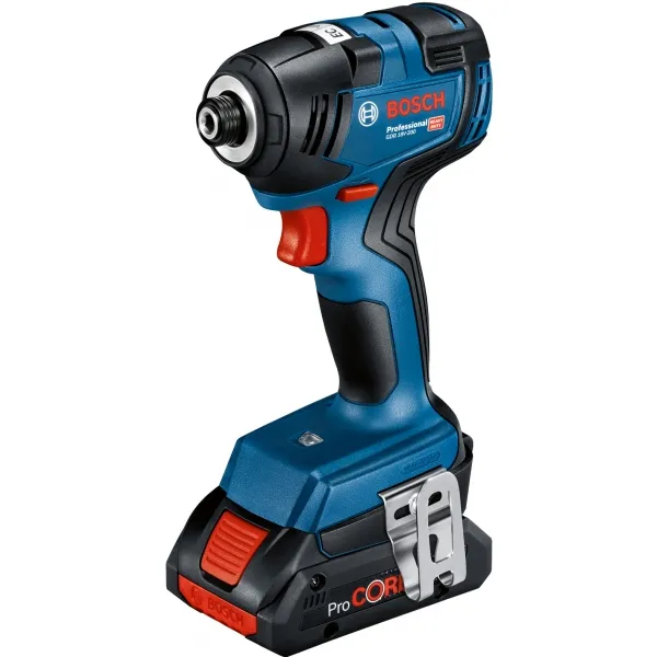 BOSCH  GDR 18V200  ATORNILLADORA CON IMPACTO CON 2 BATERíAS, LIION, 18 V, 4 AH, 200 NM, M6M16, CAJA ESPECIAL