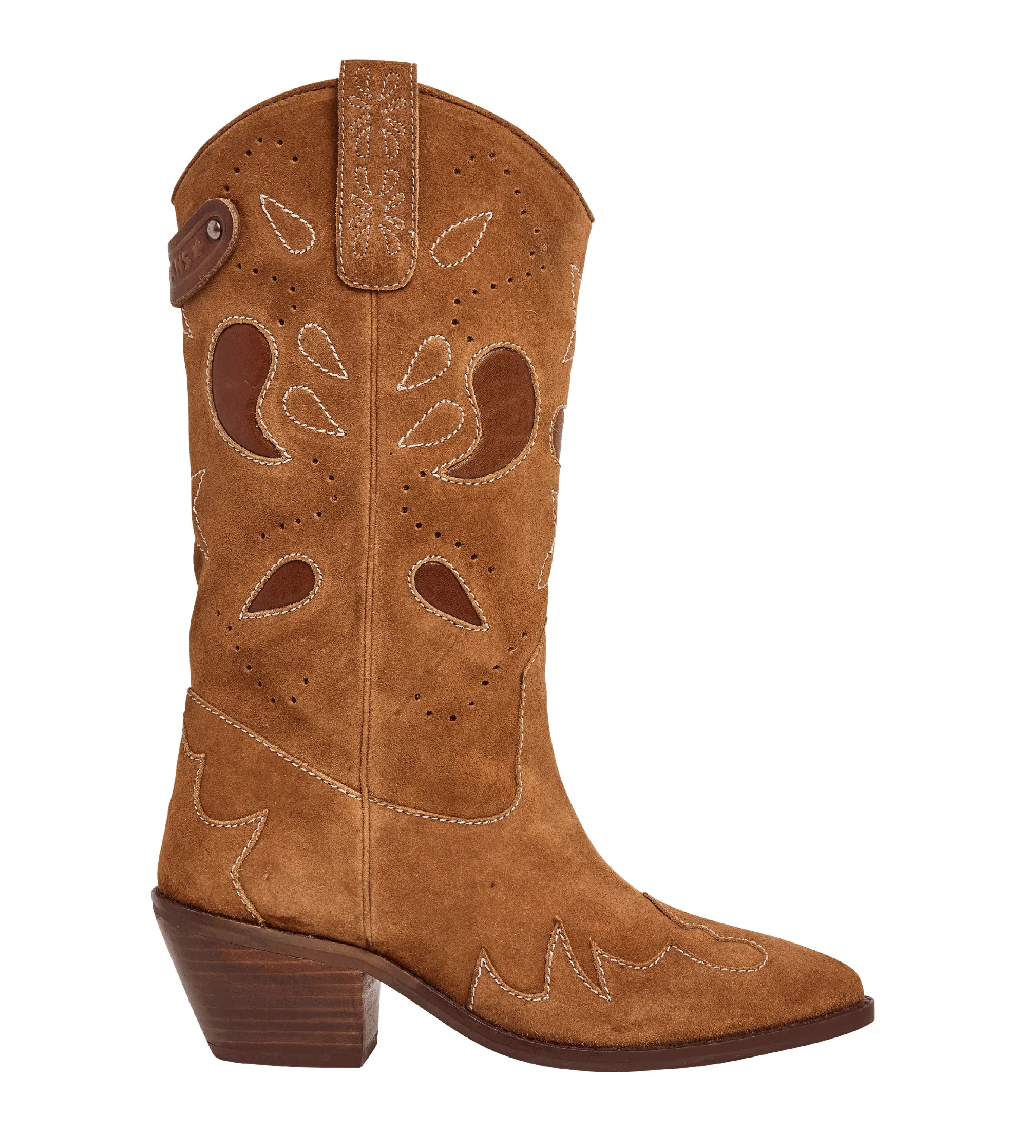 BOTAS DE PIEL APRIL CITY MARRóN ALTURA TACóN 5CM