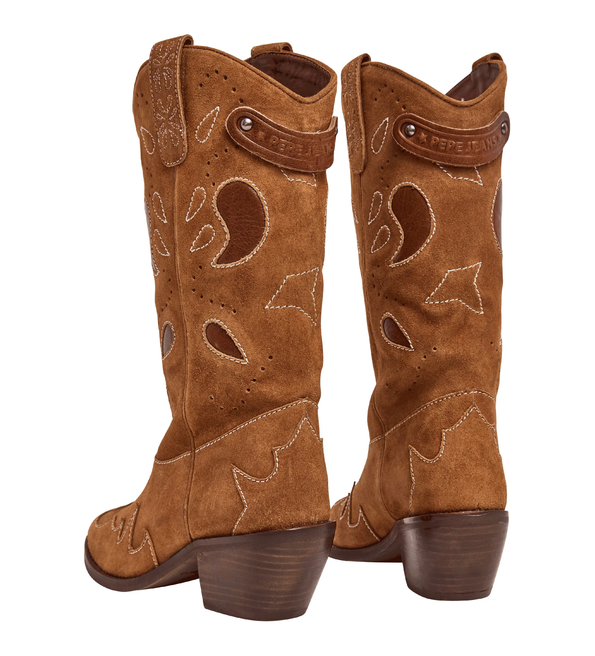 BOTAS DE PIEL APRIL CITY MARRóN ALTURA TACóN 5CM