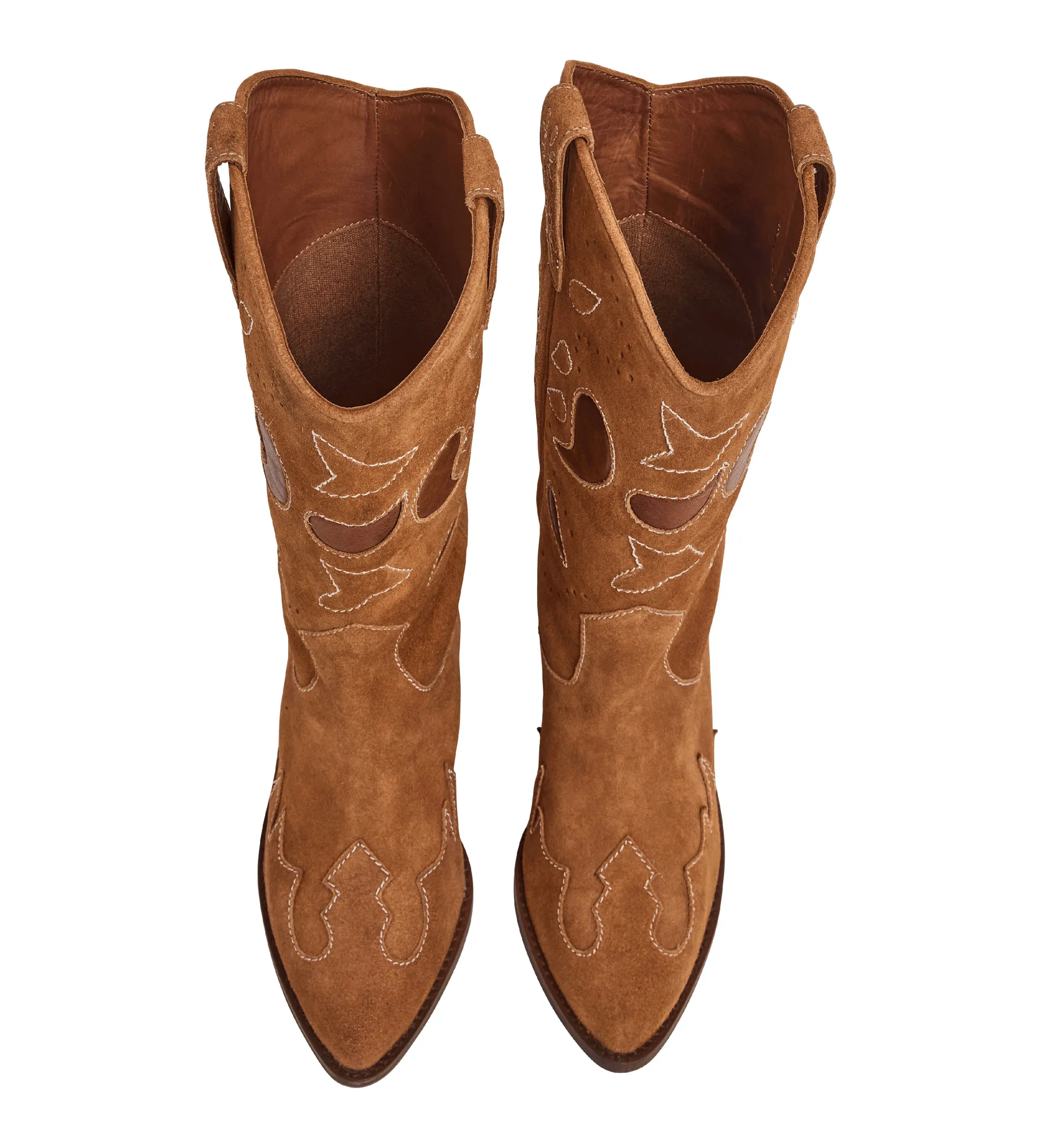 BOTAS DE PIEL APRIL CITY MARRóN ALTURA TACóN 5CM