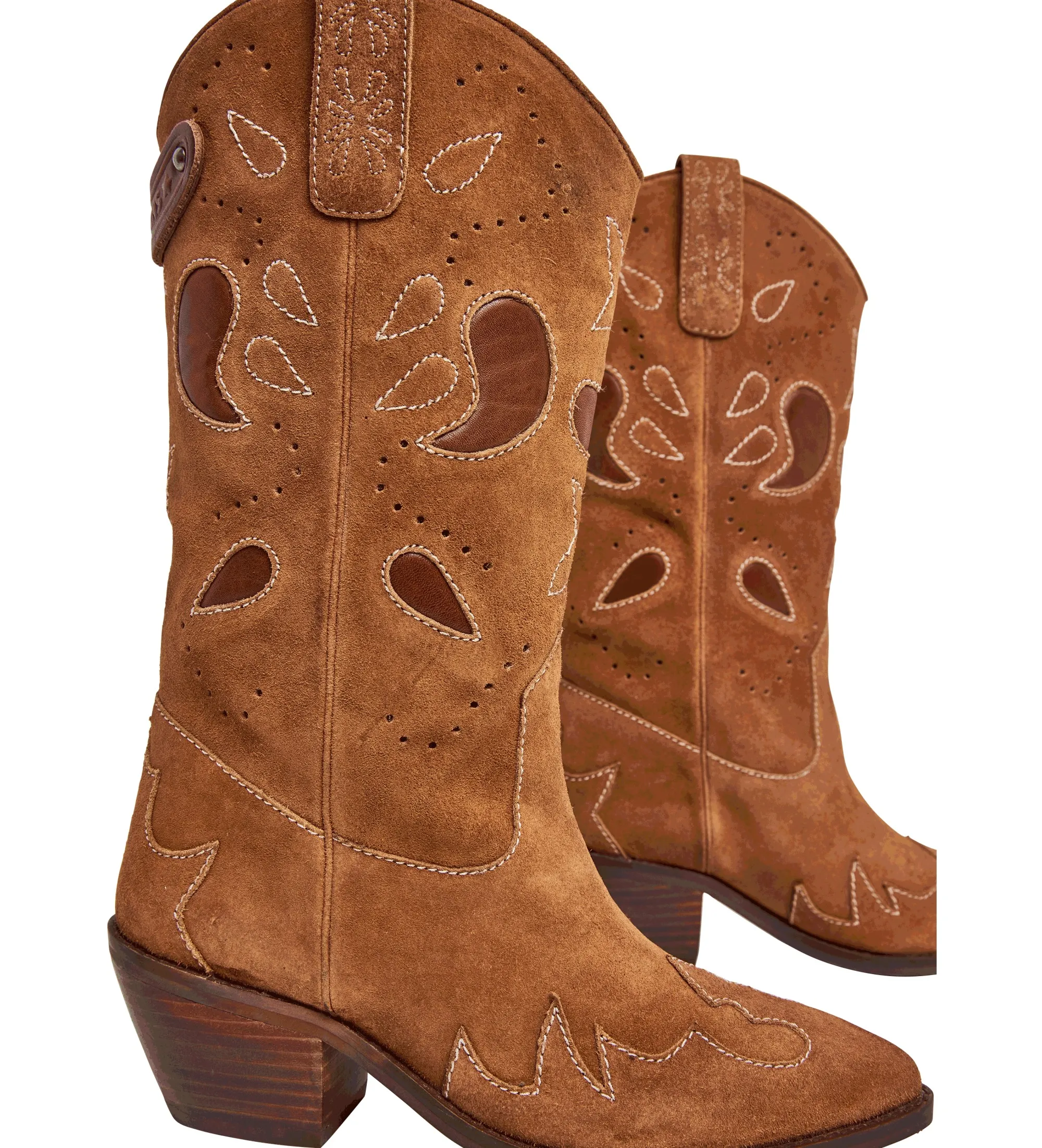 BOTAS DE PIEL APRIL CITY MARRóN ALTURA TACóN 5CM