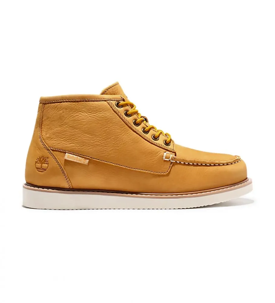 Botas de piel Newmarket II Boat Chukka mostaza