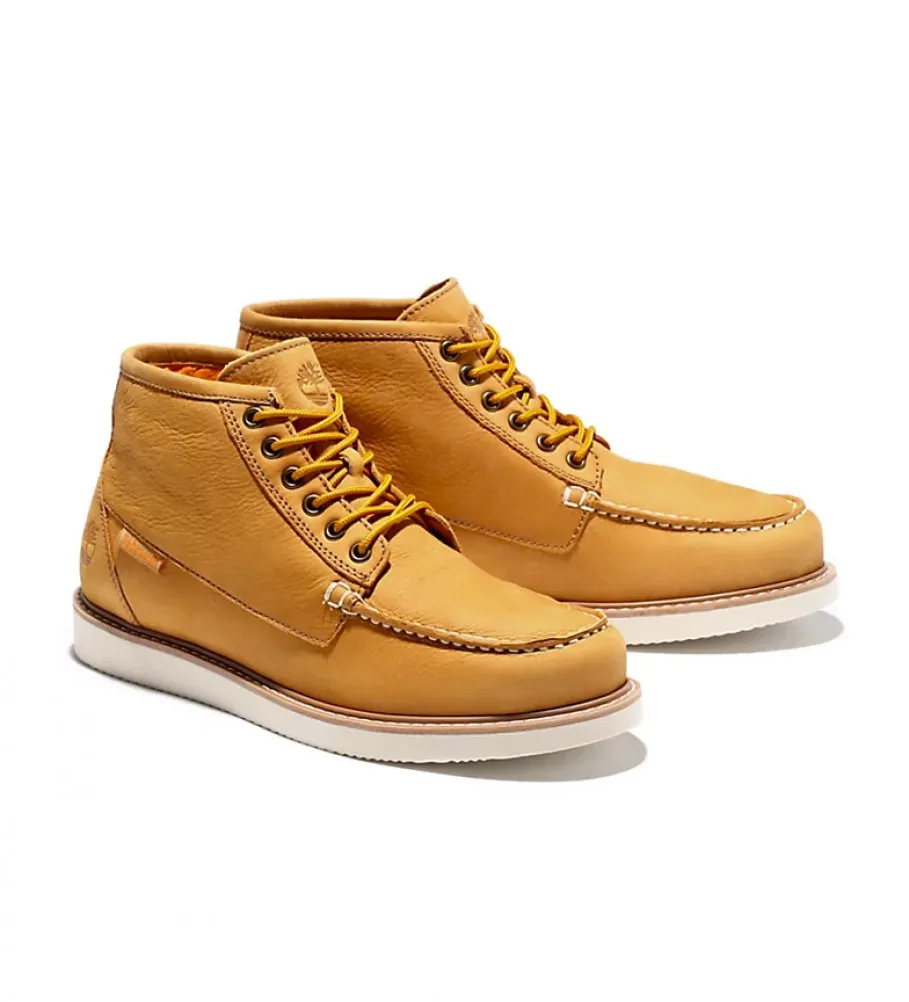 Botas de piel Newmarket II Boat Chukka mostaza