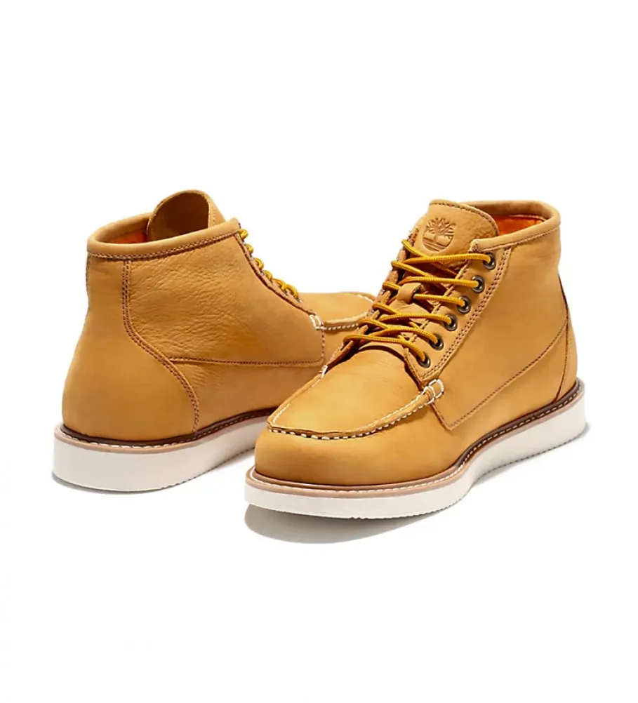 Botas de piel Newmarket II Boat Chukka mostaza