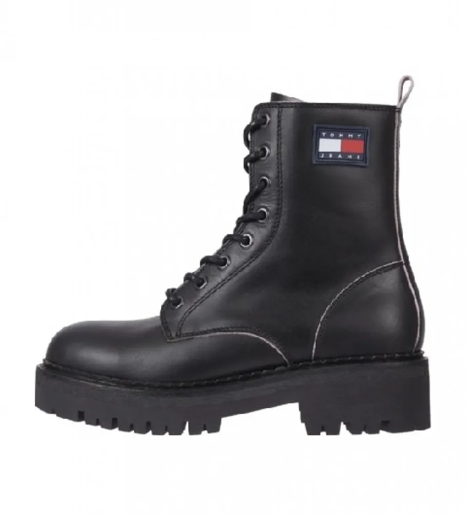 Botas de piel Urban Piping negro