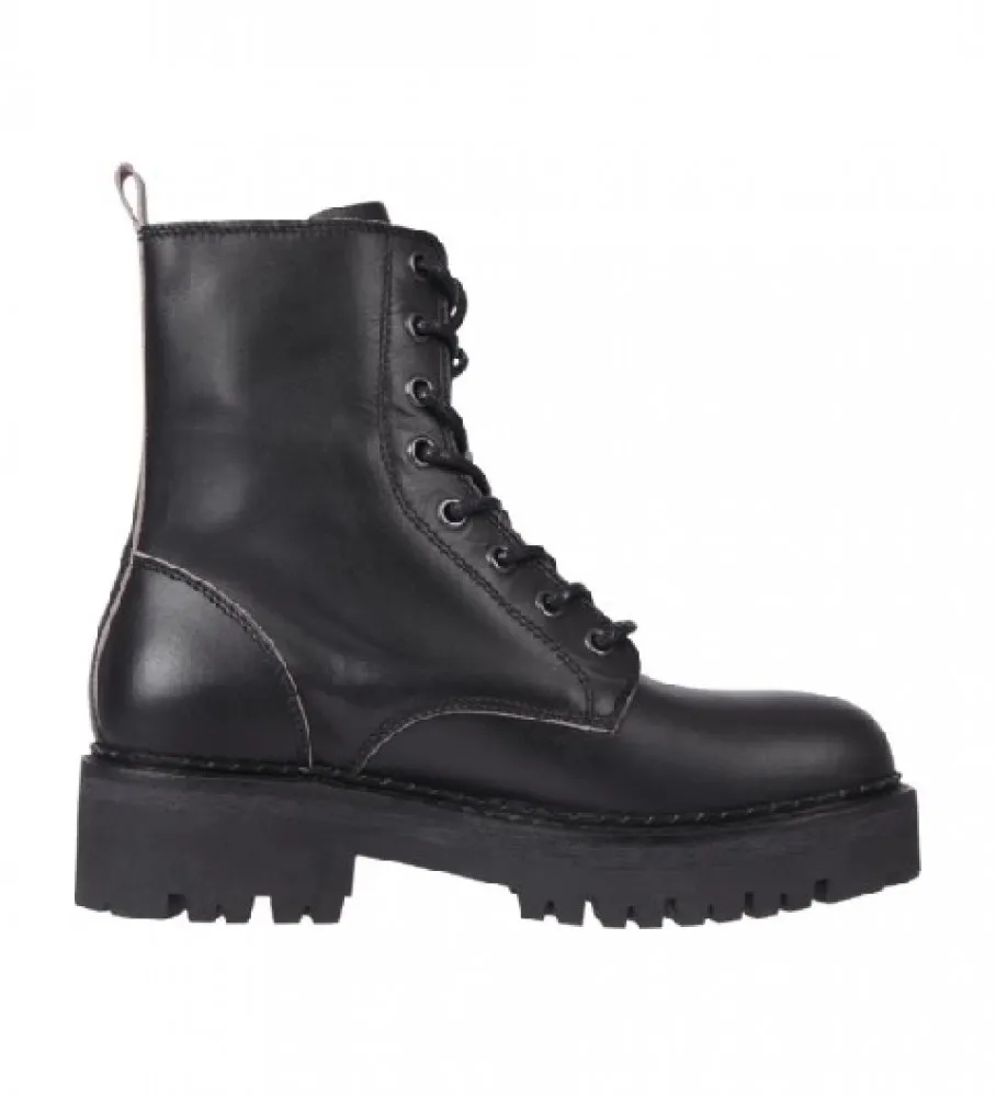 Botas de piel Urban Piping negro