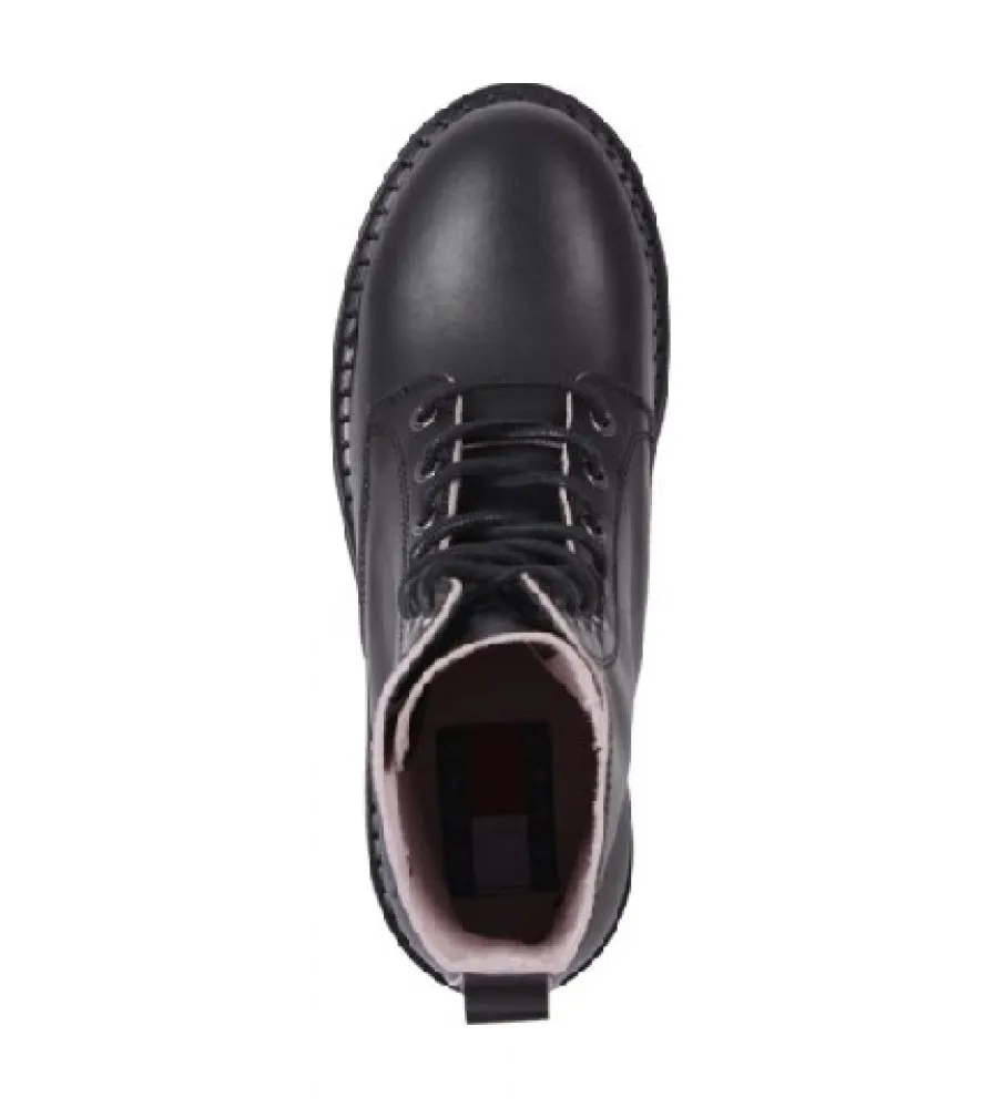 Botas de piel Urban Piping negro