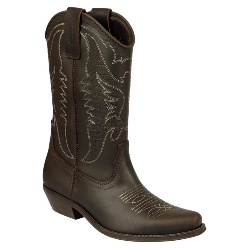 Botas moteras de hombre, de Johnny Bulls 4730 MARRON
