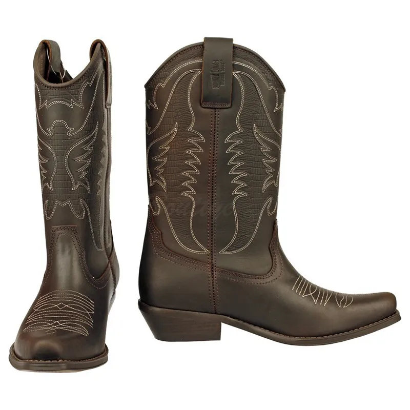 Botas moteras de hombre, de Johnny Bulls 4730 MARRON
