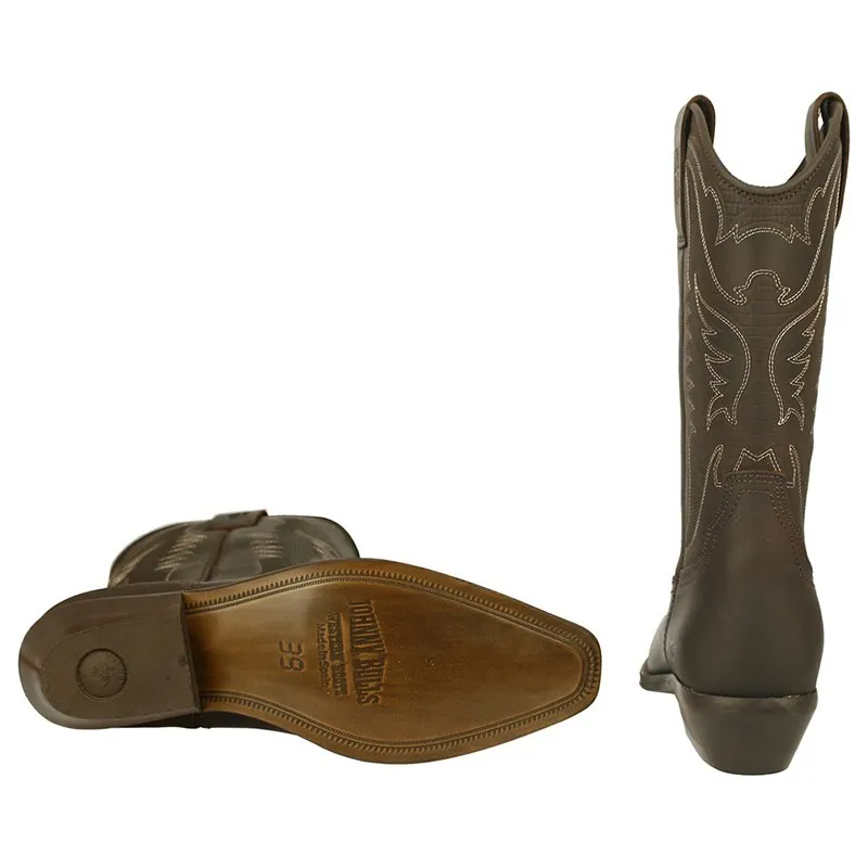 Botas moteras de hombre, de Johnny Bulls 4730 MARRON