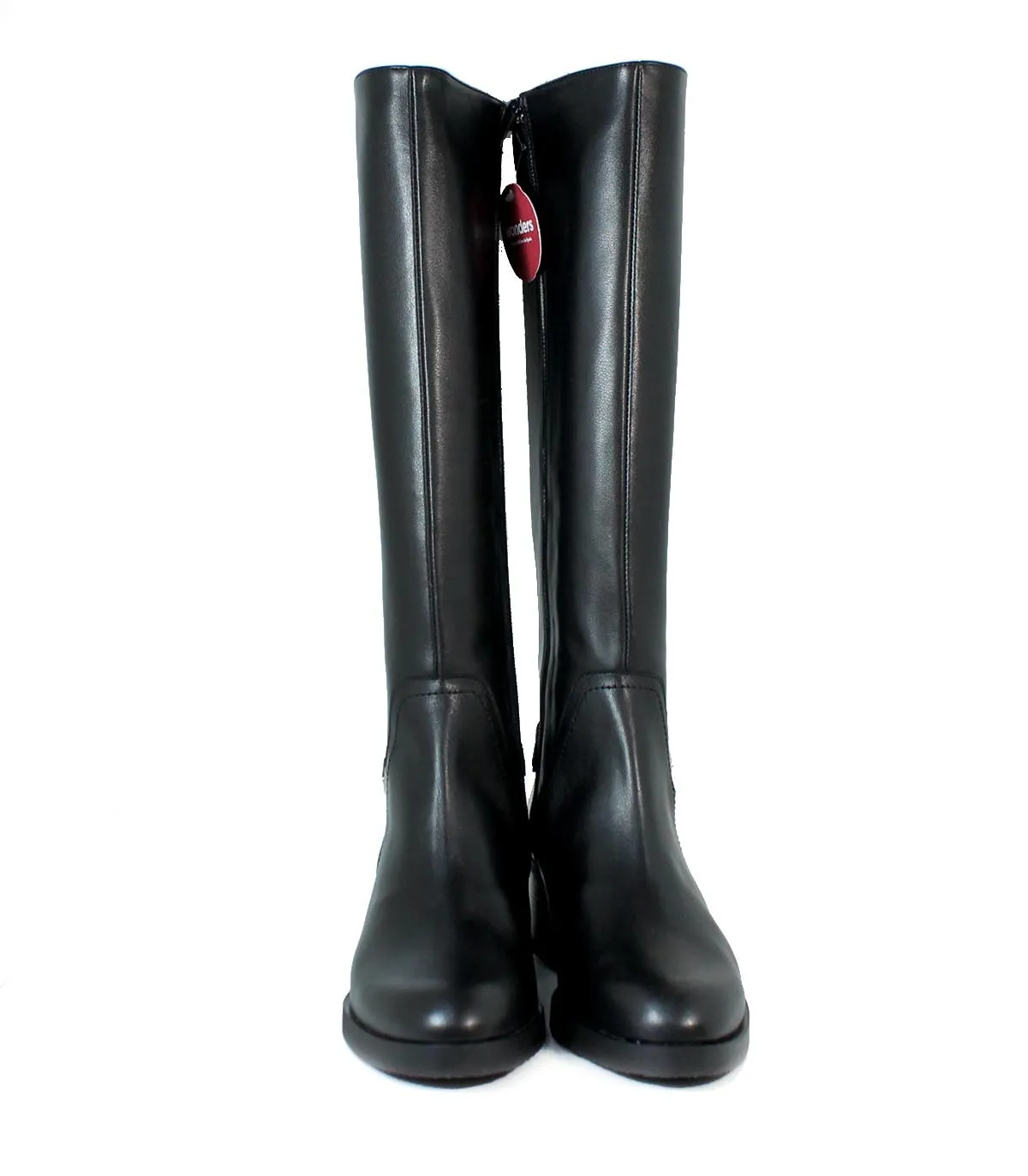 BOTAS MUJER TACÓN ANCHO WONDERS ISY G6233 NEGRO