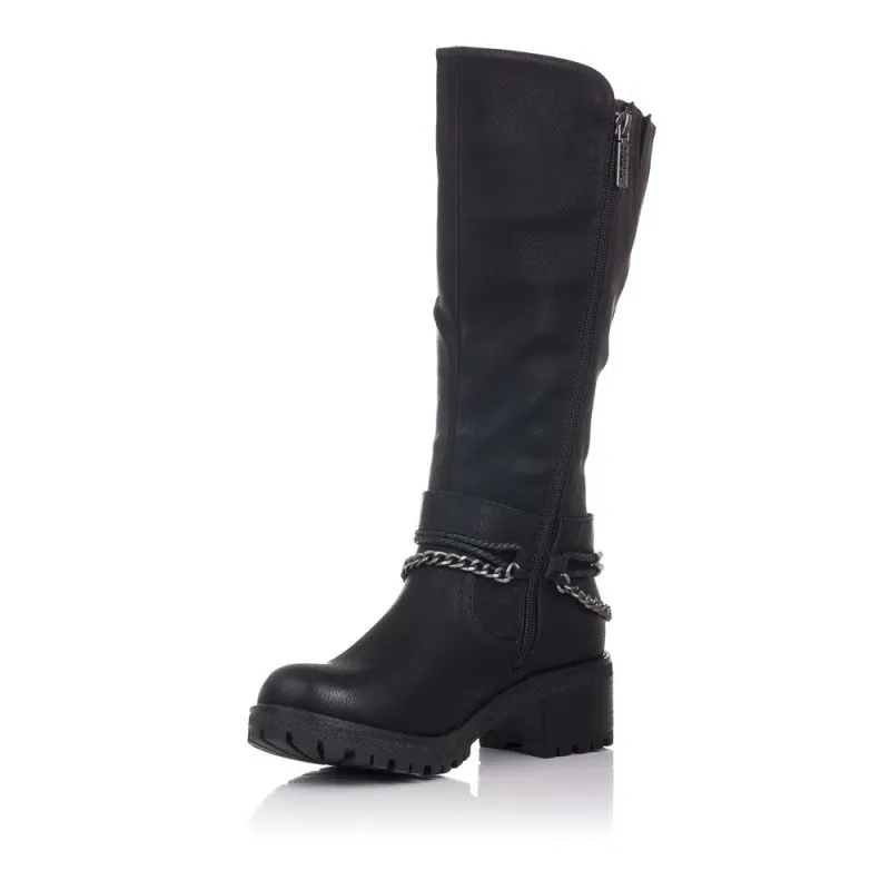 Botas Planas Refresh 170185 Mujer Negro