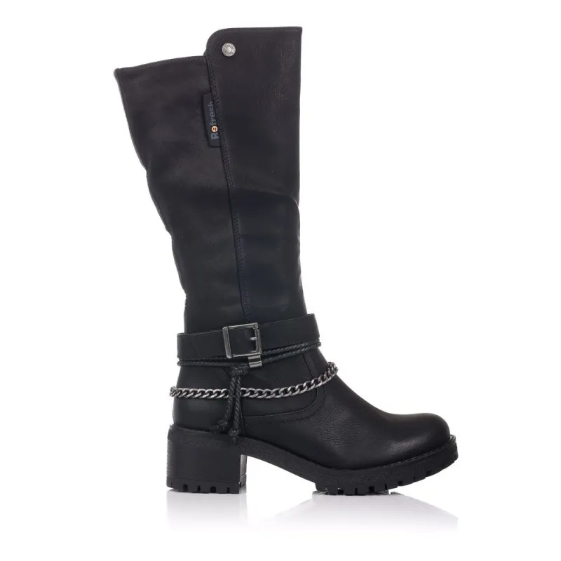 Botas Planas Refresh 170185 Mujer Negro