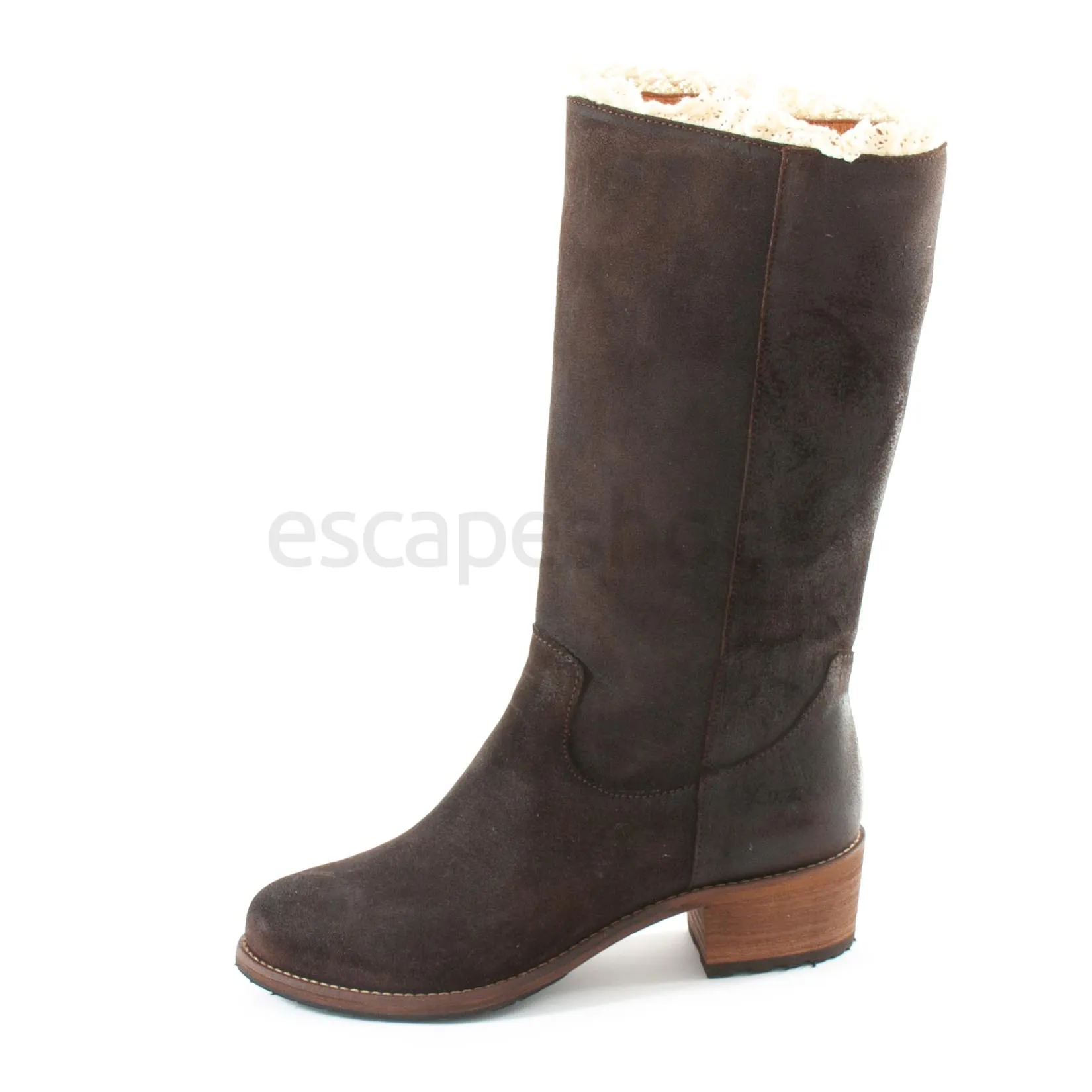 Botas XUZ Cano Alto e Renda Tacao Normal 3968