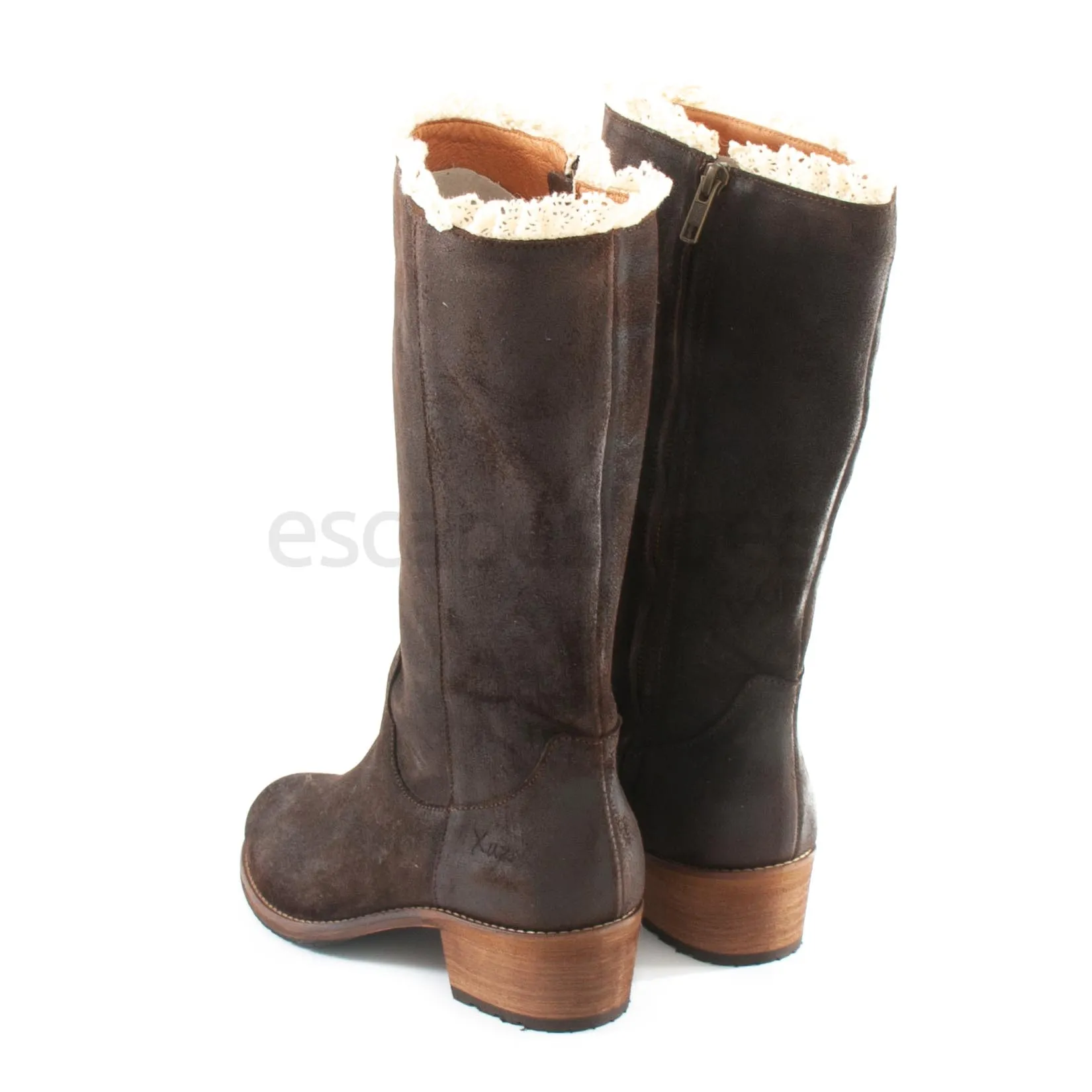 Botas XUZ Cano Alto e Renda Tacao Normal 3968