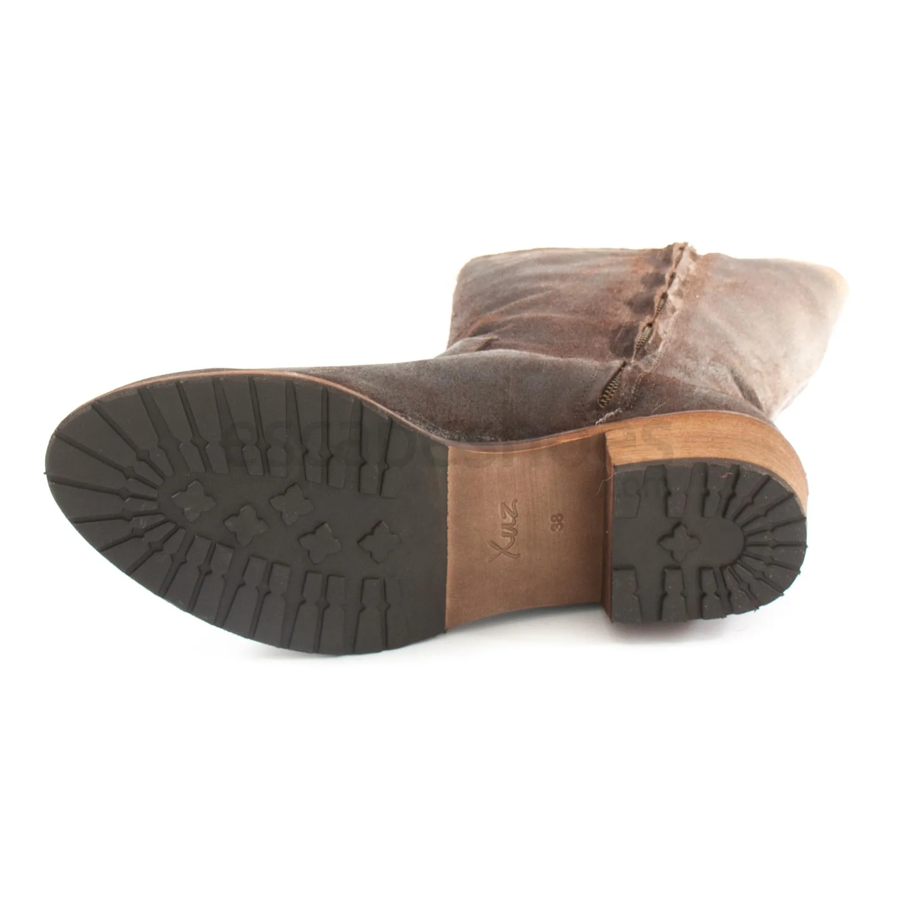 Botas XUZ Cano Alto e Renda Tacao Normal 3968