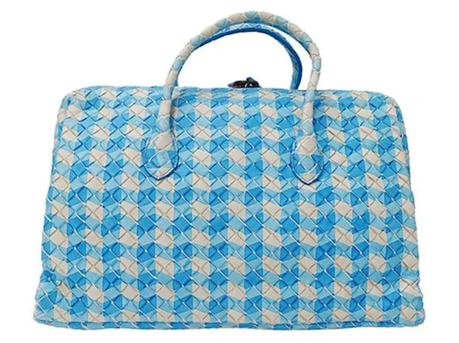 Bottega Veneta Intrecciato Azul 