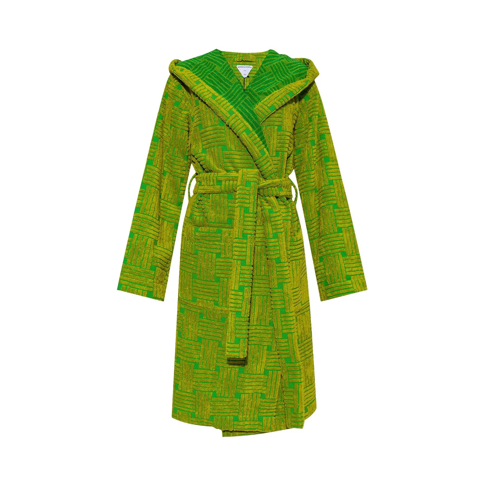 Bottega Veneta Intreccio Jacquard Cotton Terry Bathrobe