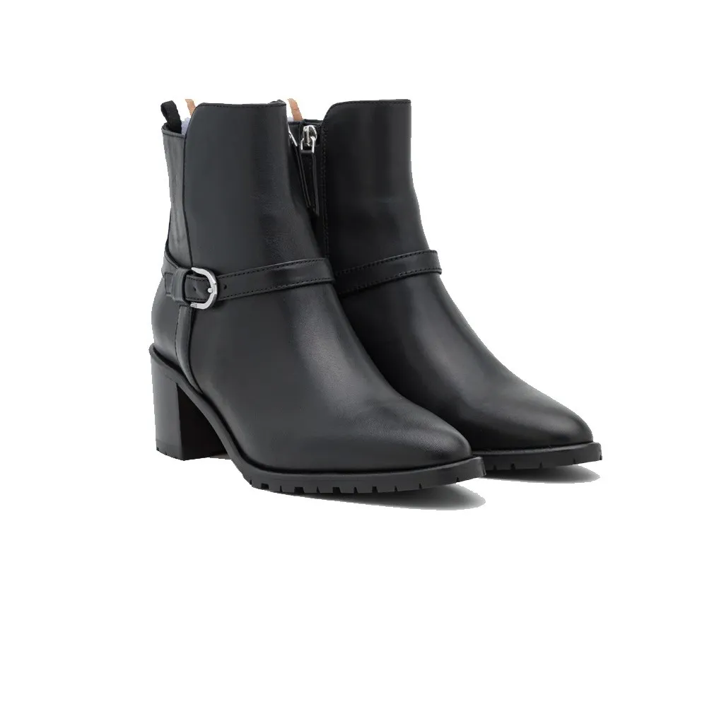 Botín de Piel Hugo Boss Celia Bootie 50C Color Negro