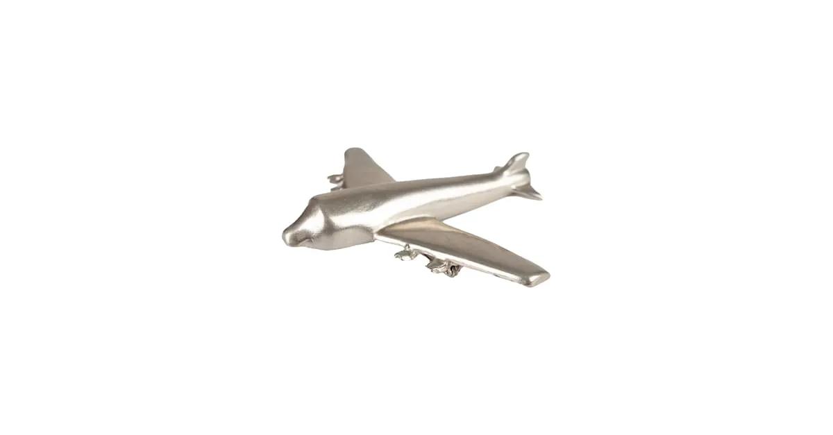 Broche Avión Krizia Plata 