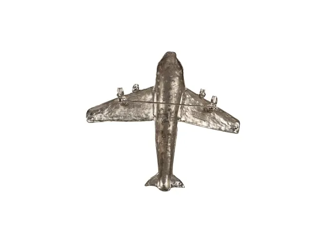 Broche Avión Krizia Plata 