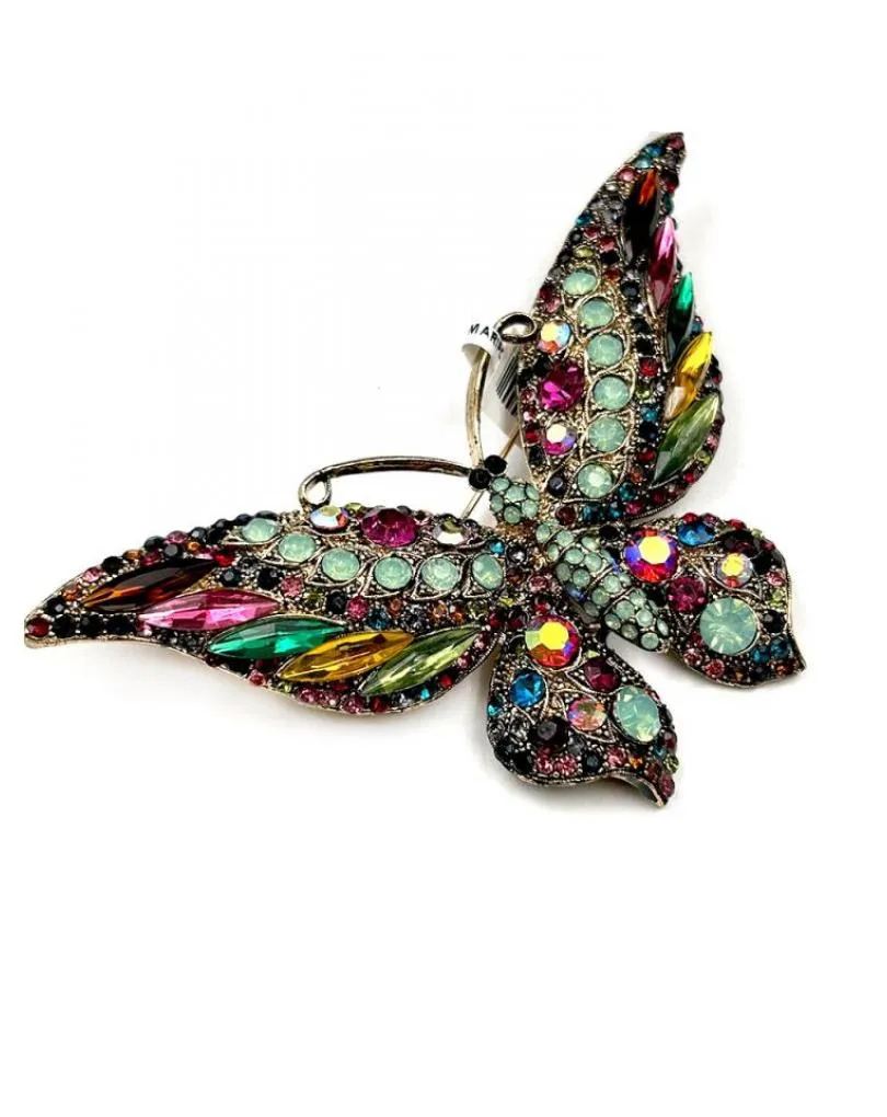 BROCHES MUJER DE FIESTA ESPECTACULAR MARIPOSA PARA BODAS