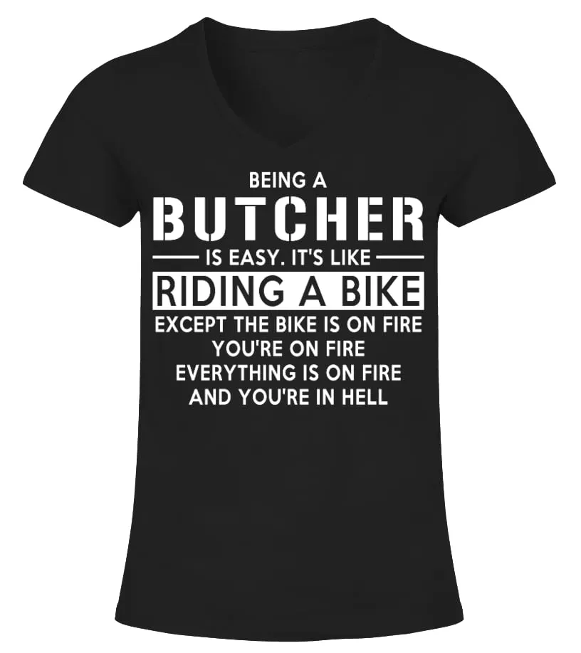 BUTCHER  LIMITED EDITION CAMISETA CUELLO PICO MUJER