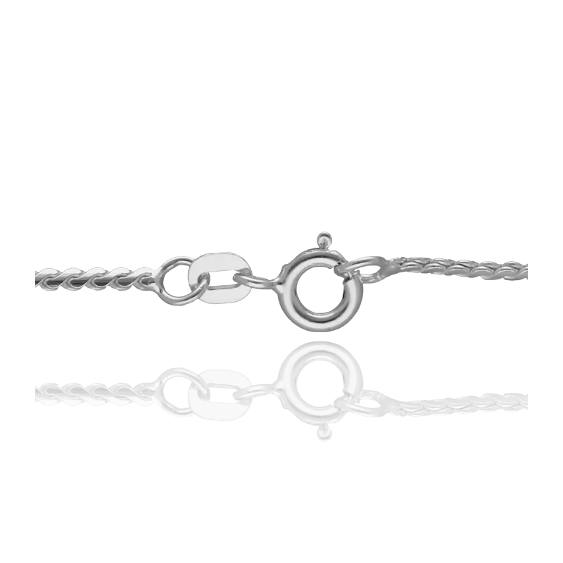 CADENA "SETH" PLATA DE LEY 50 CM