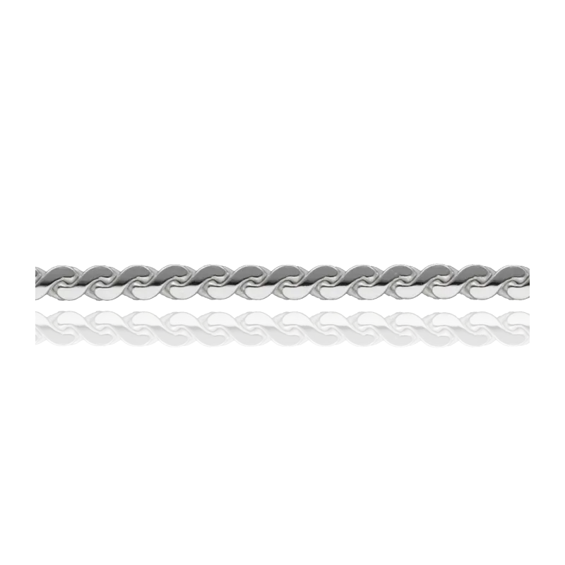 CADENA "SETH" PLATA DE LEY 50 CM