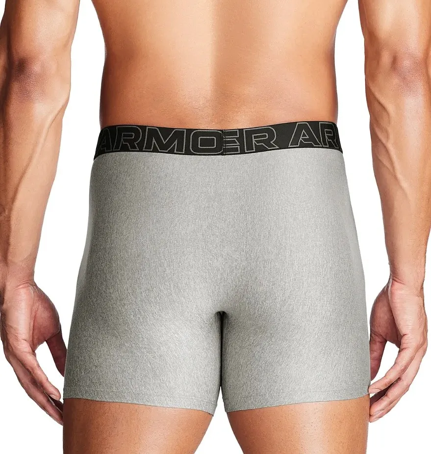 CALZONCILLOS UNDER ARMOUR PERF TECH 6IN 3 PACK  STEEL FULL HEATHER/CASTLEROCK HEATHER/CASTLEROCK  MEN´S