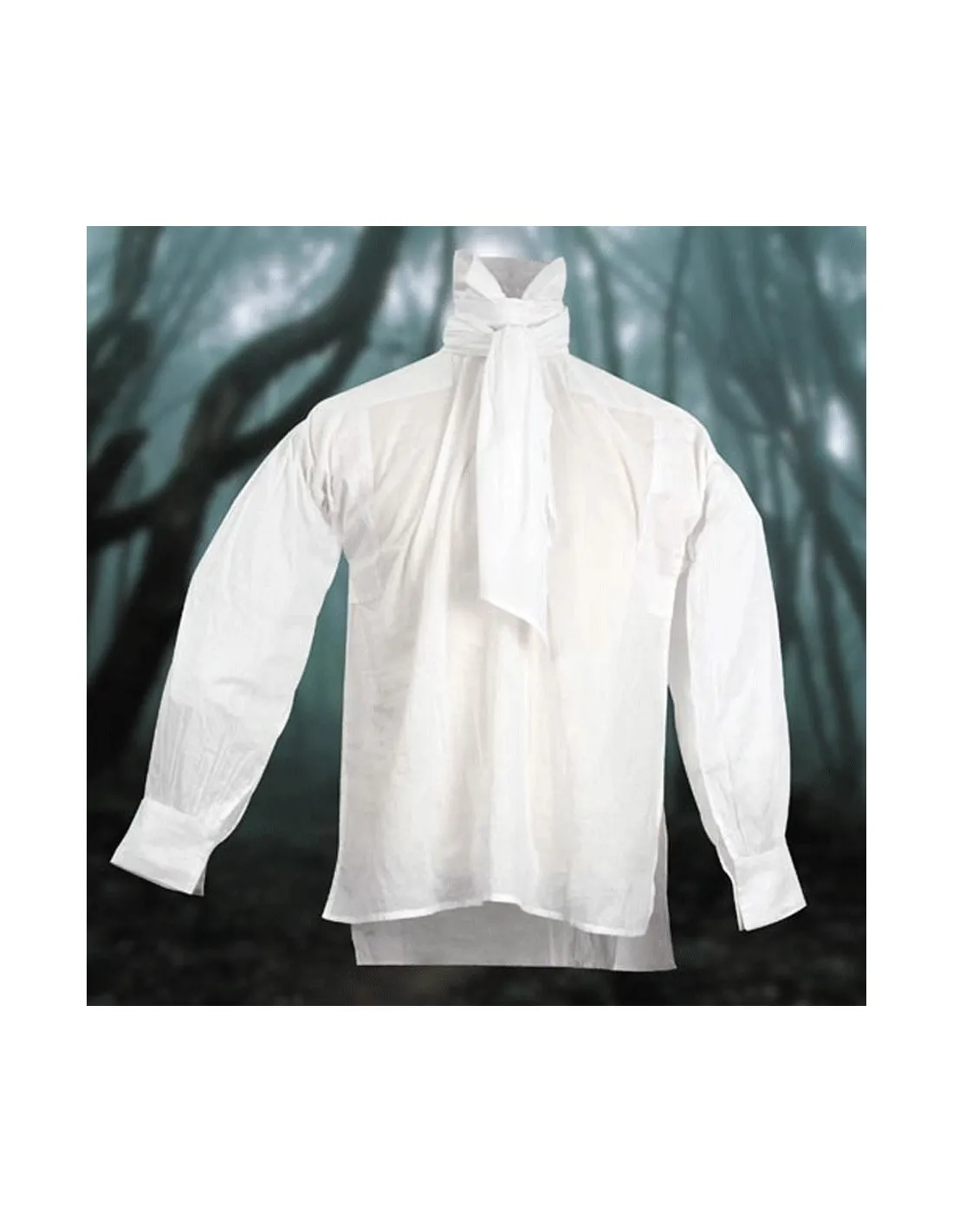 Camisa de cuello alto con chalina