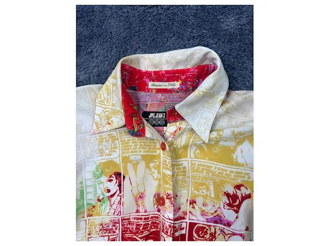 Camisa de Cómics Jean Paul Gaultier AW1995 Multicolor 
