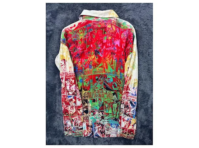 Camisa de Cómics Jean Paul Gaultier AW1995 Multicolor 