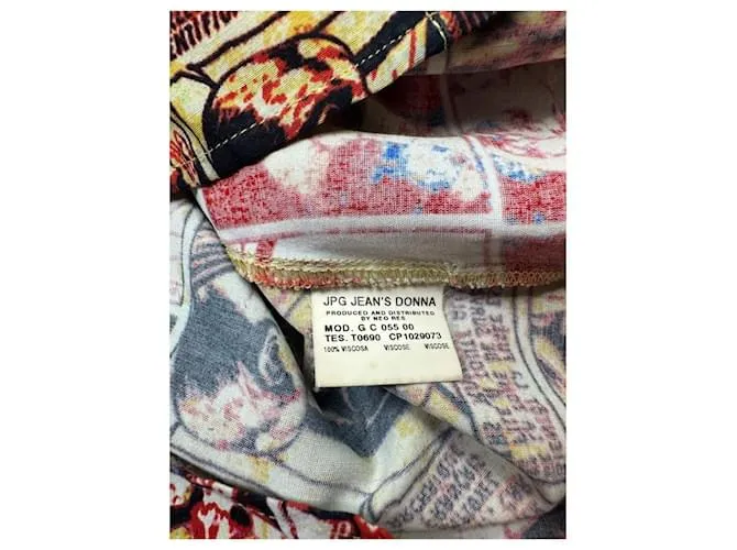 Camisa de Cómics Jean Paul Gaultier AW1995 Multicolor 