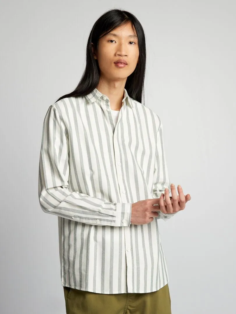 CAMISA DE RAYAS  BLANCO