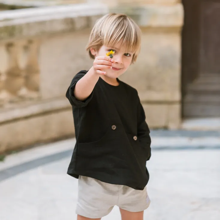 Camisa Julen Lino Negro
