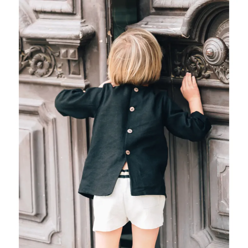 Camisa Julen Lino Negro