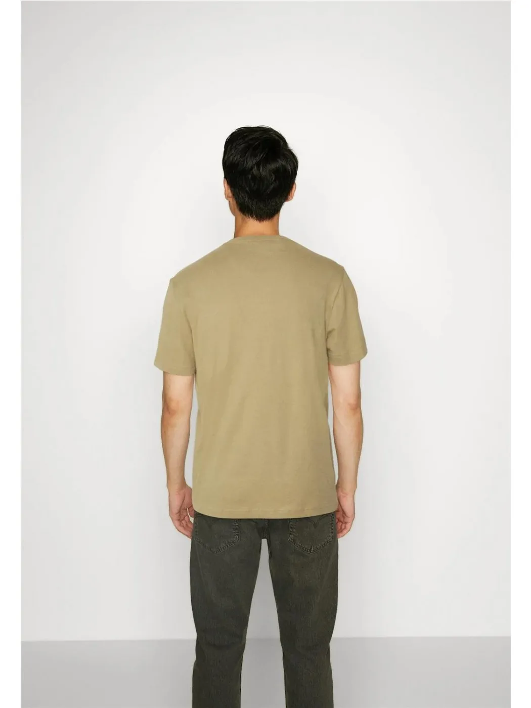 CAMISETA BASICA LACOSTE HOMBRE CAMEL