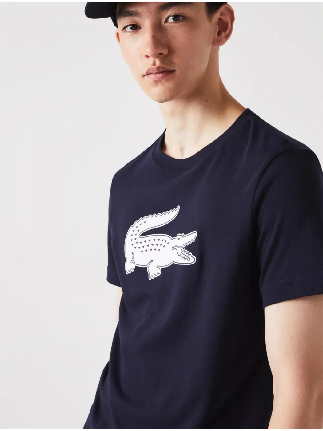 CAMISETA COCODRILO LACOSTE HOMBRE MARINO