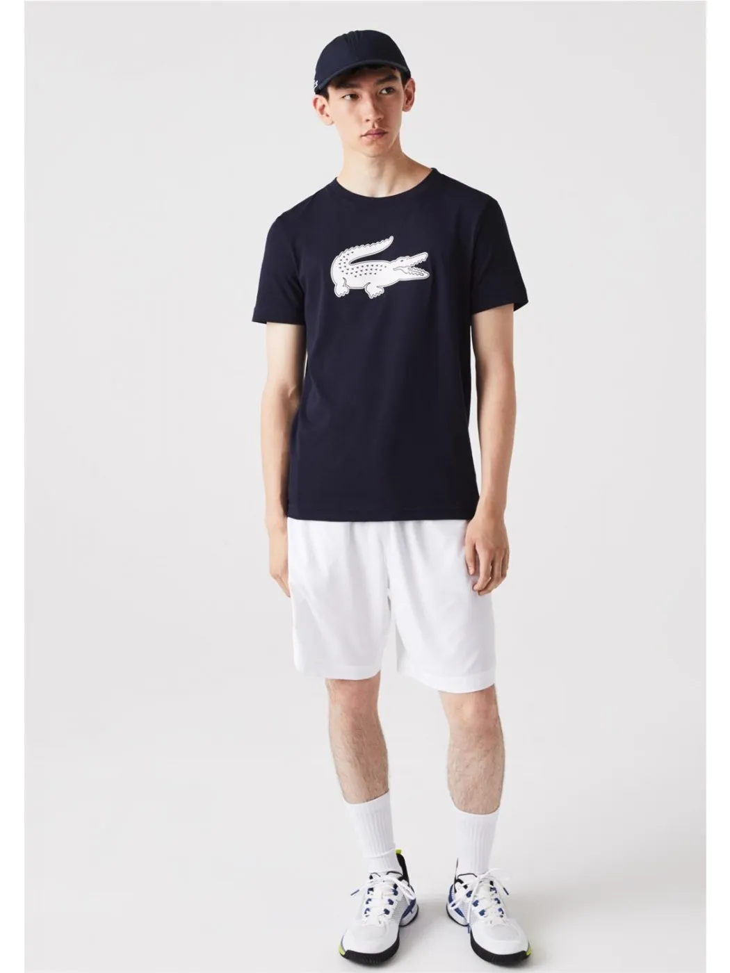 CAMISETA COCODRILO LACOSTE HOMBRE MARINO