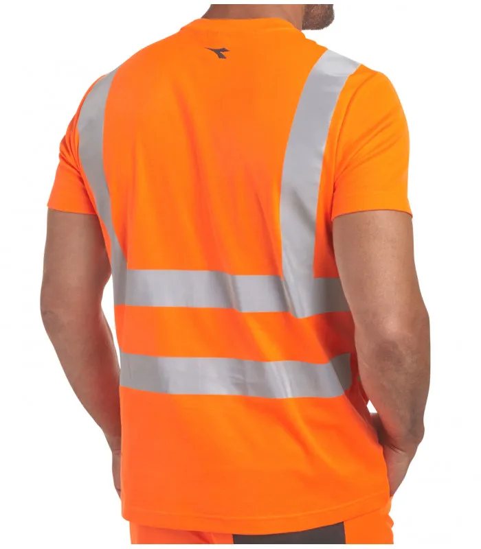Camiseta manga corta de alta visibilidad Diadora Utility HV ISO 20471